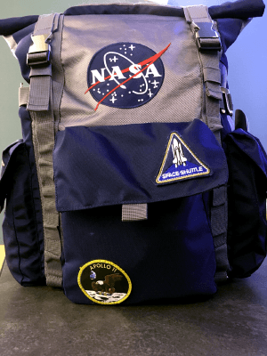 Nasa roll shop top backpack